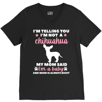 Chihuahua Dog Baby 308 Chihuahuas V-neck Tee Designed By Offensejuggler