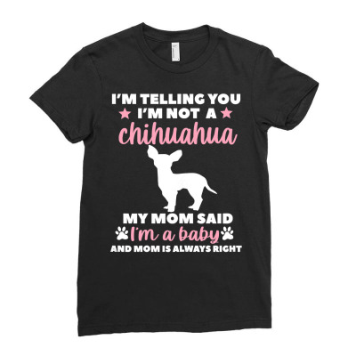 Chihuahua Dog Baby 308 Chihuahuas Ladies Fitted T-shirt Designed By Offensejuggler