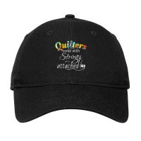 Funny Quilters Come With Strings Attached T Shirt Adjustable Cap | Artistshot