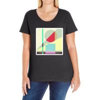 Modern Abstract Sea Coral Reef On Beach Background 15105295 Ladies Curvy T-shirt | Artistshot