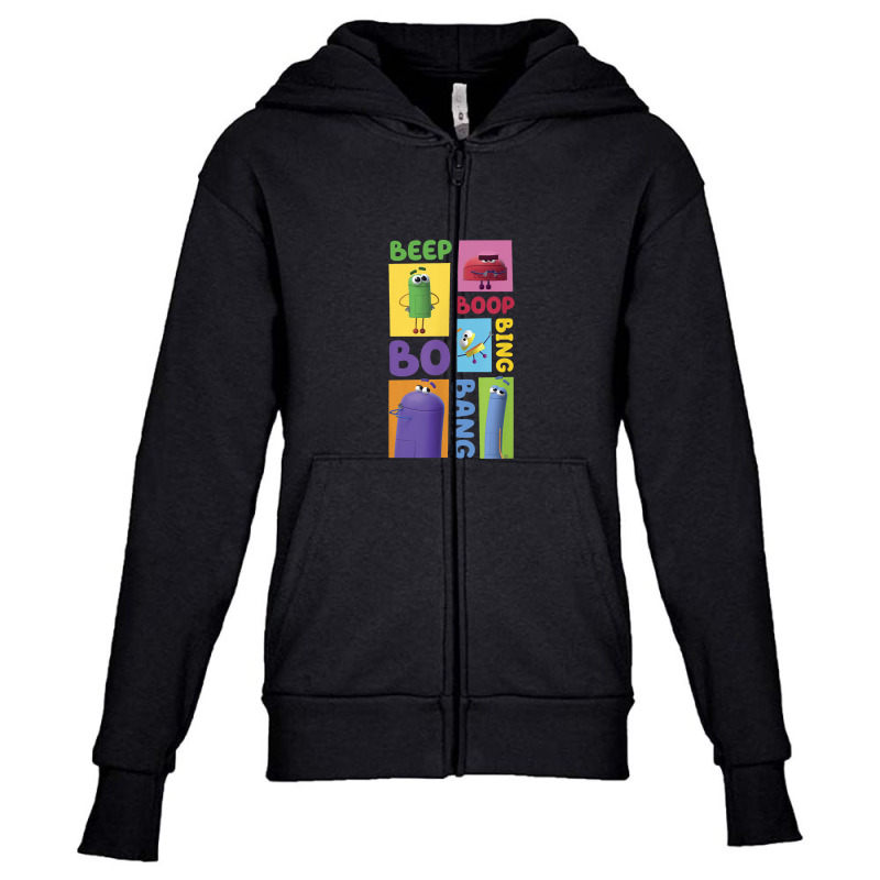 Storybots Character Box Up Youth Zipper Hoodie by zuzumanin | Artistshot