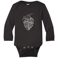 Sufism Islamic Arabic Calligraphy Art Gift Sufi Whirling Long Sleeve Baby Bodysuit | Artistshot