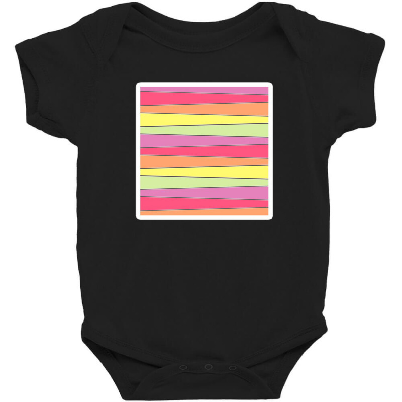 Modern Black And White Foliage And Stripes 21253938 Baby Bodysuit by izank2 | Artistshot