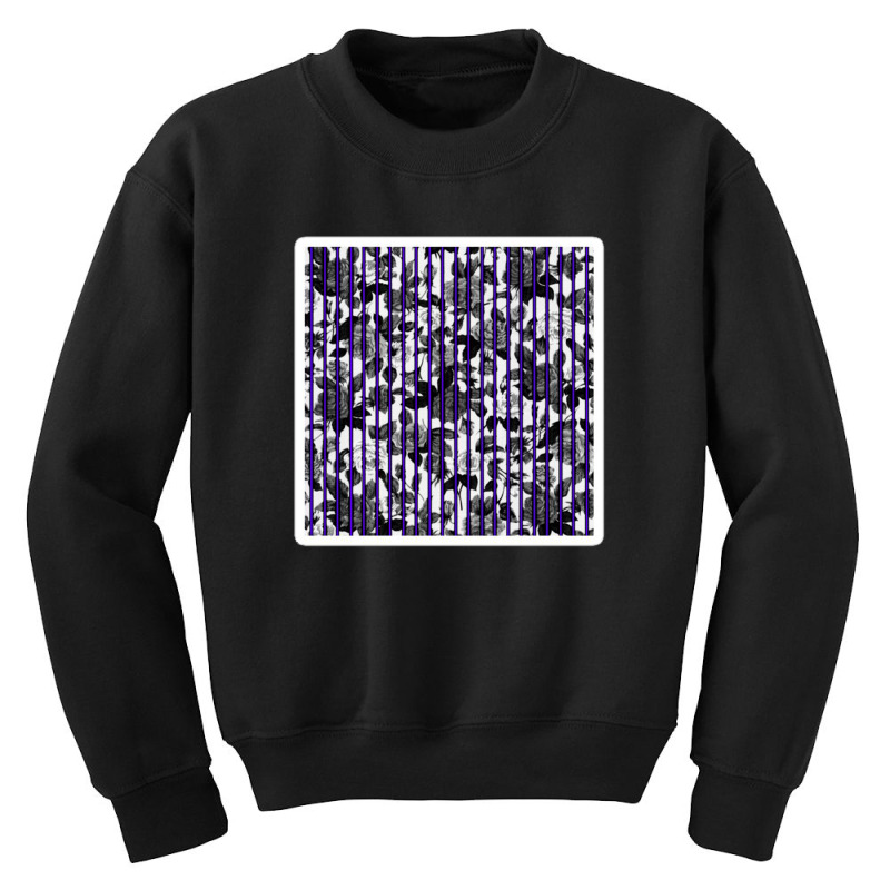 Modern Black And White Geometric Pineapples 25882190 Youth Sweatshirt by izank2 | Artistshot