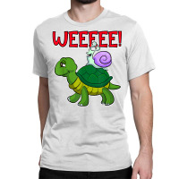 Funny Turtle Snail Running T Shirt Classic T-shirt | Artistshot