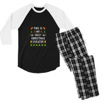 This Is My Ugly Christmas Men's 3/4 Sleeve Pajama Set | Artistshot