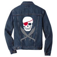 Pirate Skull Crossed Swords Men Denim Jacket | Artistshot