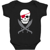 Pirate Skull Crossed Swords Baby Bodysuit | Artistshot