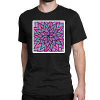 Modern Rose Gold Glitter Black White Color Blocks Classic T-shirt | Artistshot