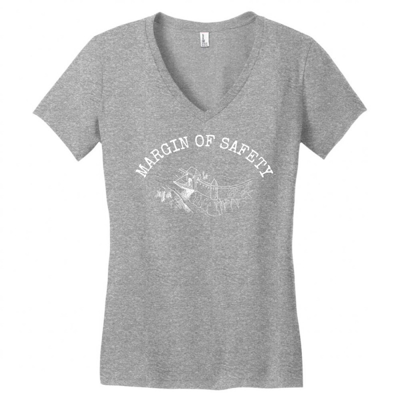 Margin Of Safety With A Moat   Value Investing T Shirt Women's V-Neck T-Shirt by KretschmerBridge | Artistshot