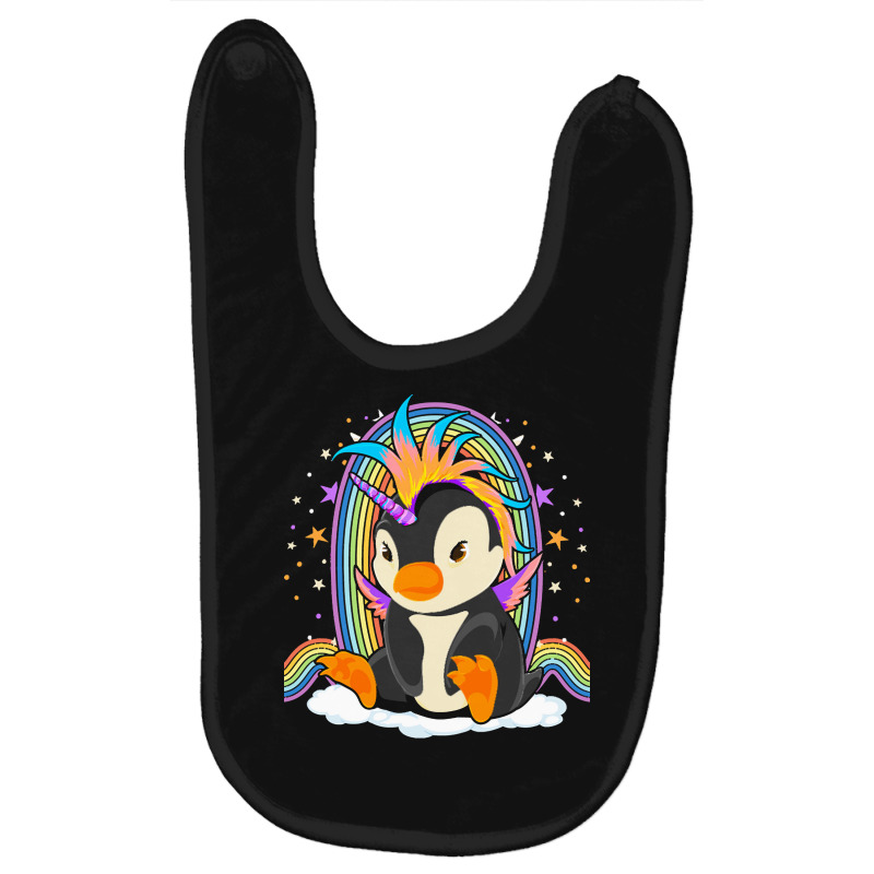 Animal T  Shirt Cute Magical Penguincorn Rainbow Unicorn Penguin Fanta Baby Bibs by freddy08359 | Artistshot