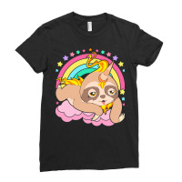 Animal T  Shirt Cute Sloth Magical Unicorn Slothicorn Lazy Animal T  S Ladies Fitted T-shirt | Artistshot