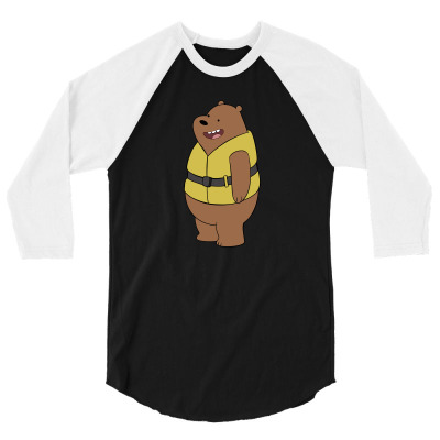 Brown Bear 3/4 Sleeve Shirt Designed By Gatotkoco