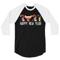 Welcome New Year 2021 3/4 Sleeve Shirt | Artistshot