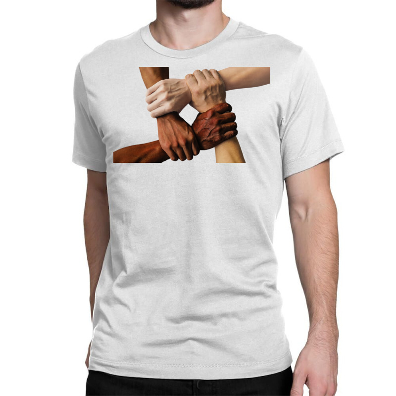 No Racism White And Black Classic T-shirt by ŞEN | Artistshot