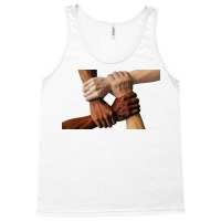 No Racism White And Black Tank Top | Artistshot