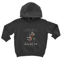 The Crusader The Devil Saw Me Knight Templar Toddler Hoodie | Artistshot