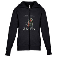 The Crusader The Devil Saw Me Knight Templar Youth Zipper Hoodie | Artistshot