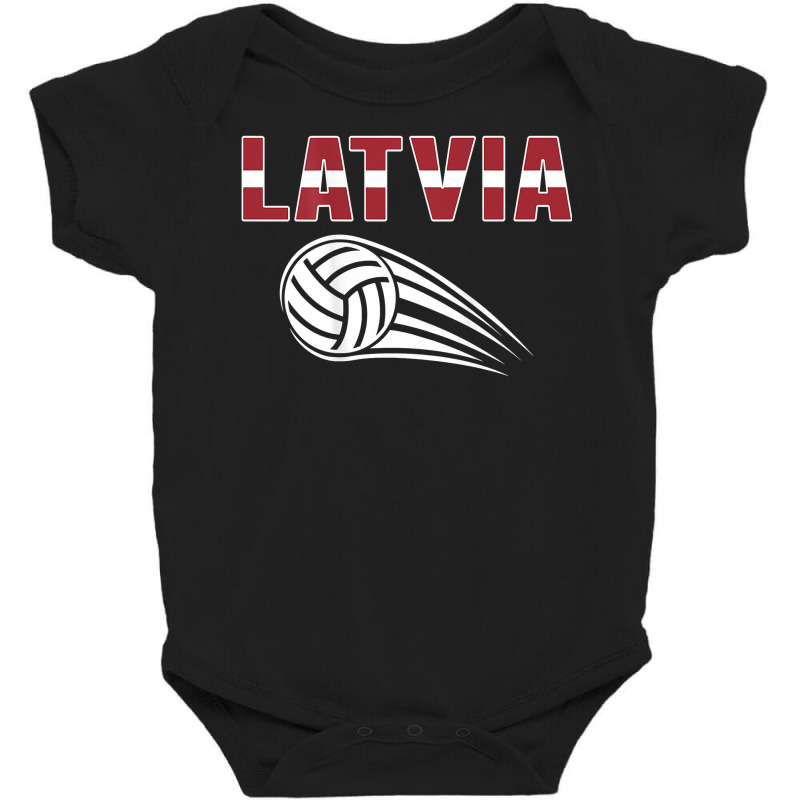 Latvia Volleyball Fans Jersey   Latvian Flag Sport Lovers T Shirt Baby Bodysuit by AakritiRosek1997 | Artistshot