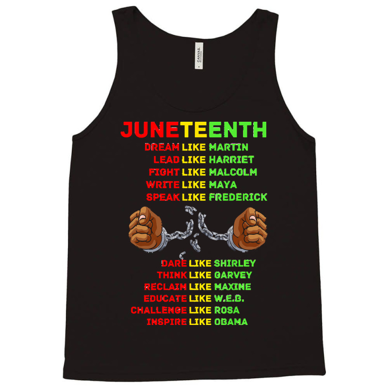 Juneteenth Insprire Like Martin T  Shirtjuneteenth Insprire Like Marti Tank Top | Artistshot