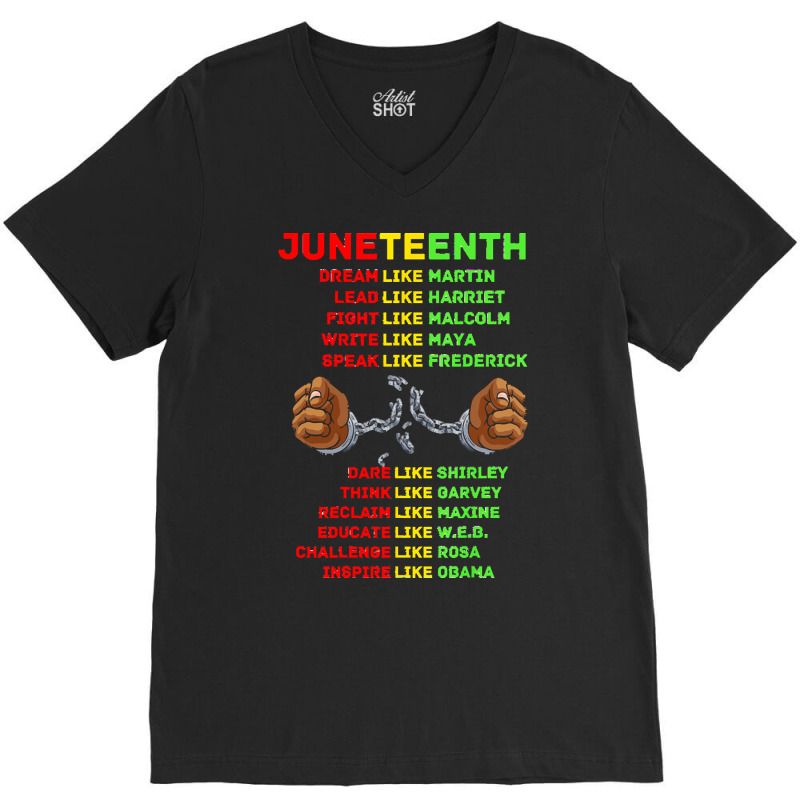 Juneteenth Insprire Like Martin T  Shirtjuneteenth Insprire Like Marti V-neck Tee | Artistshot