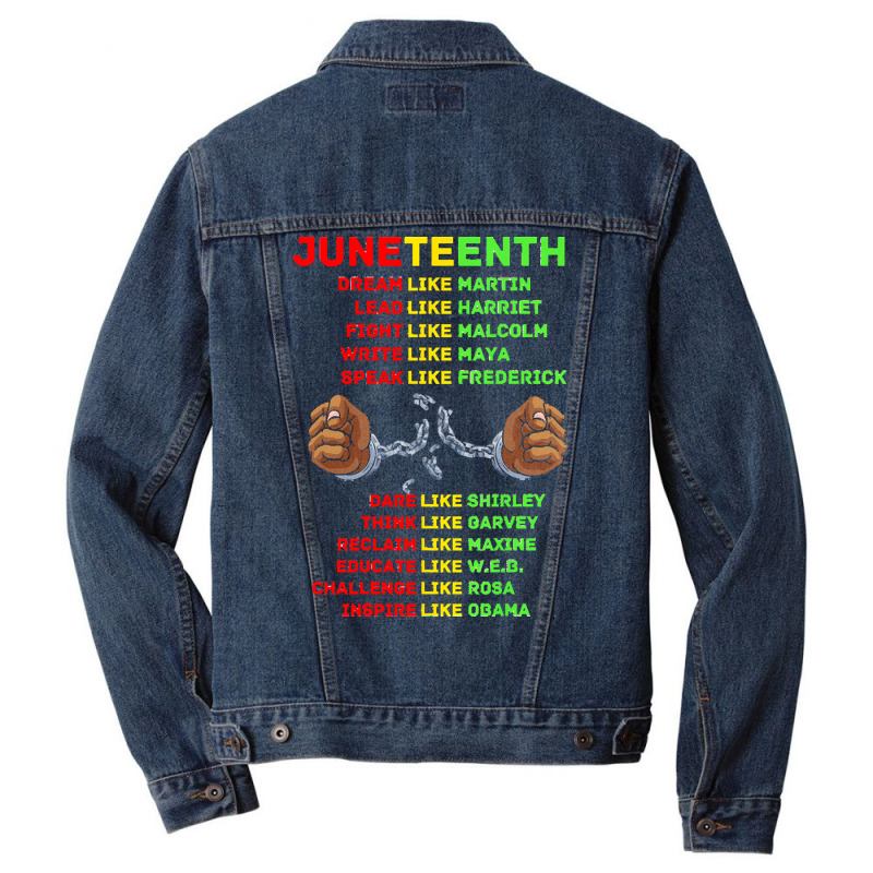 Juneteenth Insprire Like Martin T  Shirtjuneteenth Insprire Like Marti Men Denim Jacket | Artistshot