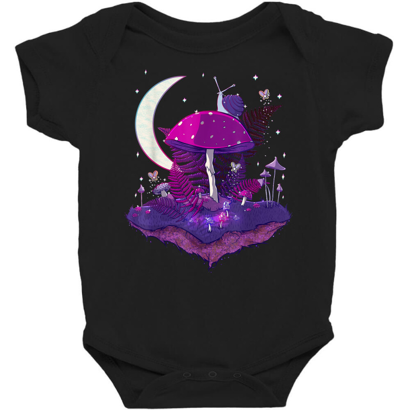 Mushroom Snail Queendom T Shirt Baby Bodysuit by JahmayaWhittle | Artistshot