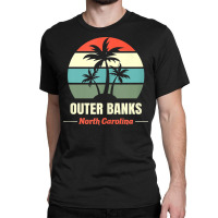 North Carolina Retro Beach Vacation Souvenir Obx Outer Banks Tank Top Classic T-shirt | Artistshot