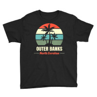 North Carolina Retro Beach Vacation Souvenir Obx Outer Banks Tank Top Youth Tee | Artistshot