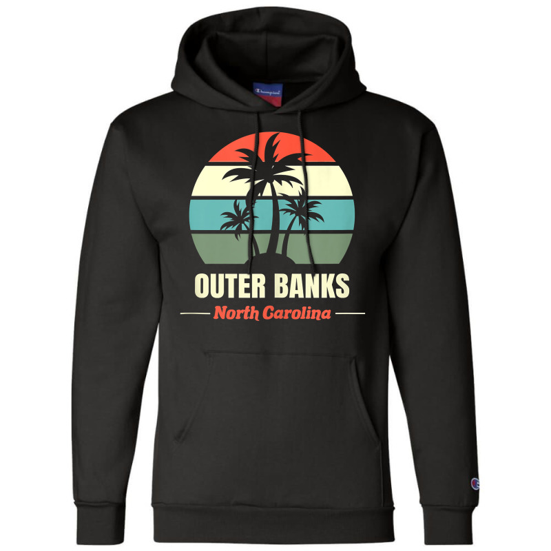 North Carolina Retro Beach Vacation Souvenir Obx Outer Banks Tank Top Champion Hoodie by Smykowskicalob1991 | Artistshot