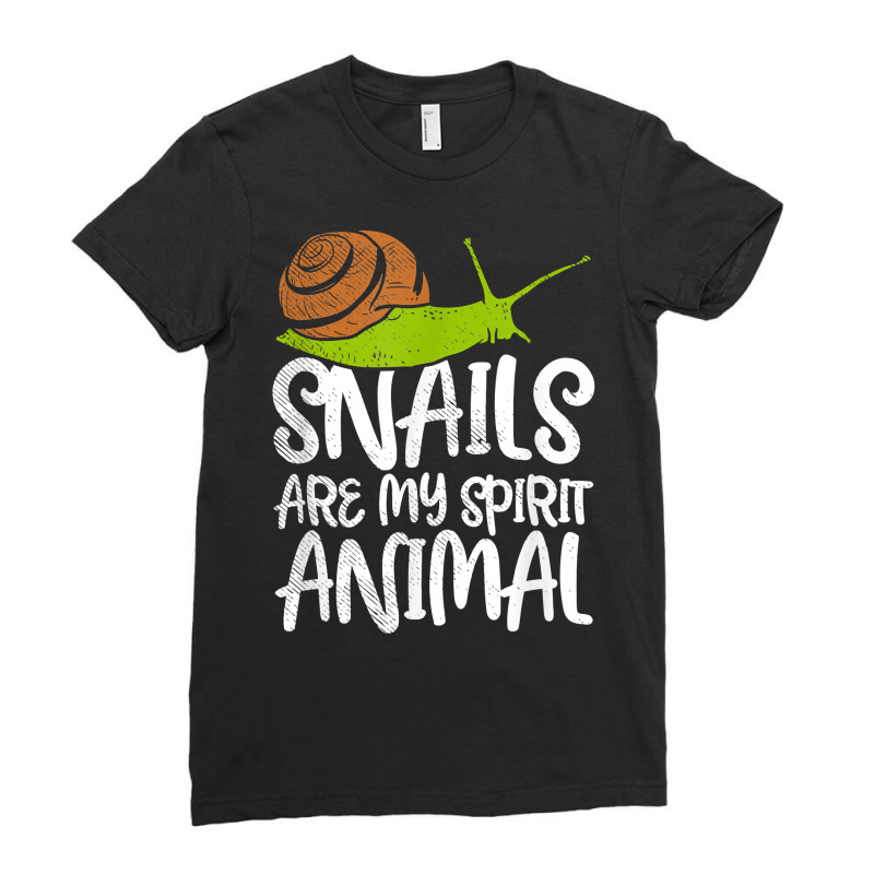 Roman Vineyard Garden Snail  I Love Snails Spirit Animal T Shirt Ladies Fitted T-Shirt by JahmayaWhittle | Artistshot