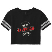 Best Ellerson Ever - Family Name Gift Scorecard Crop Tee | Artistshot