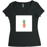 Summer Mermaid Tail Illustrations In Teal Blue 26555685 Women's Triblend Scoop T-shirt | Artistshot