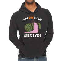 Snail Slow And Steady Wins The Race   Snails T Shirt Vintage Hoodie | Artistshot