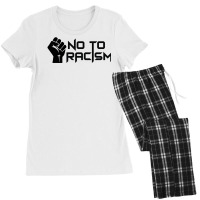 No To Racism Women's Pajamas Set | Artistshot