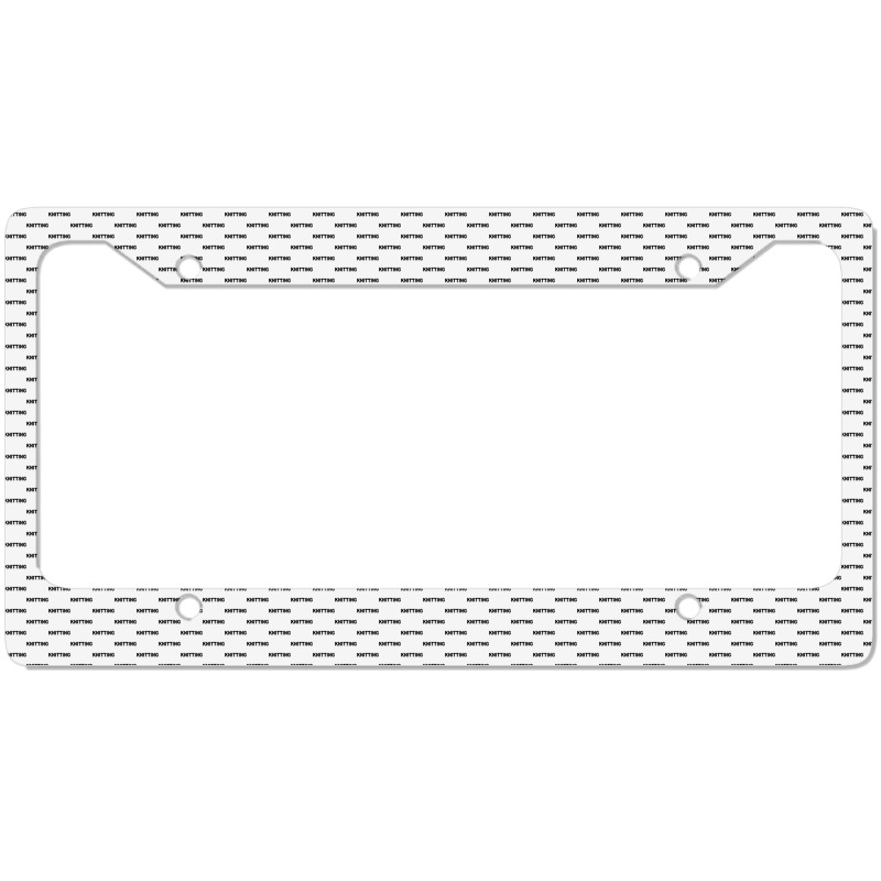 Knitting License Plate Frame | Artistshot