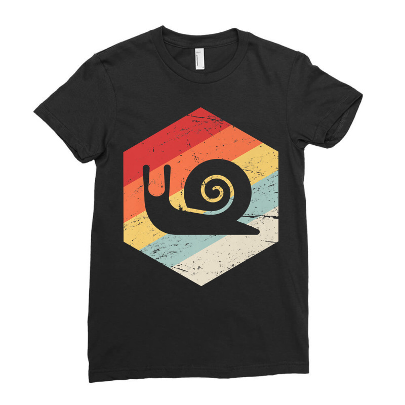 Retro Vintage Snail T Shirt Ladies Fitted T-Shirt by KretschmerBridge | Artistshot