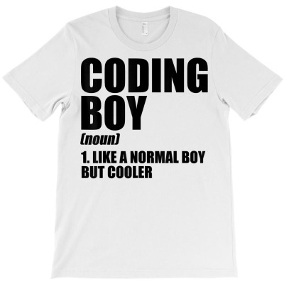Coding Boy Definition Noun Software Developer Programmer T Shirt T-shirt Designed By Mendosand
