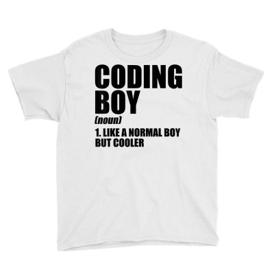 Coding Boy Definition Noun Software Developer Programmer T Shirt Youth Tee Designed By Mendosand