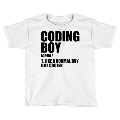 Coding Boy Definition Noun Software Developer Programmer T Shirt Toddler T-shirt Designed By Mendosand