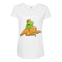 Sloth Snail Turtle Funny Race Slow Animal Speed Team Gift T Shirt Maternity Scoop Neck T-shirt | Artistshot