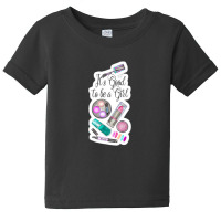 Trendy Modern Watercolor And Black Paint Splatter 17295620 Baby Tee | Artistshot