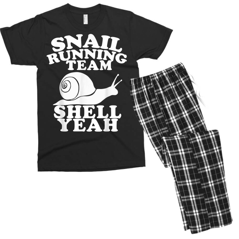 Snail Running Team Funny Snail Running Team T Shirt Men's T-shirt Pajama Set by KretschmerBridge | Artistshot