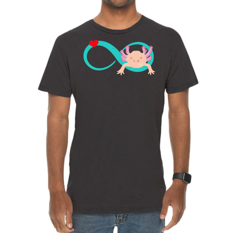 Axolotl T  Shirt Mexican Salamander Infinity Sign Axolotl Lover Animal Vintage T-Shirt by freddy08359 | Artistshot