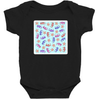 Watercolor Retro Strawberry Hard Candy Pattern 22165754 Baby Bodysuit | Artistshot