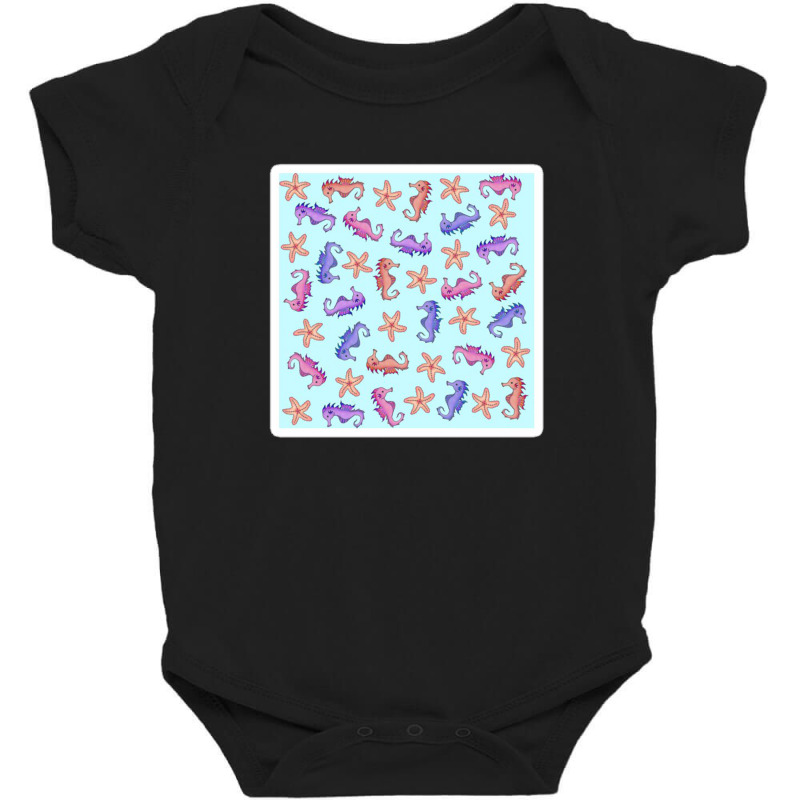 Watercolor Retro Strawberry Hard Candy Pattern 22165754 Baby Bodysuit by izank2 | Artistshot