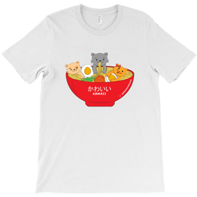 Ramen Cat Restaurant T-shirt Designed By Warning