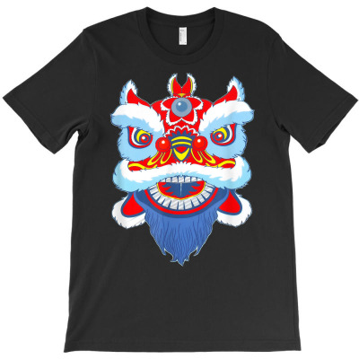 Dragon Mask Chinese New Year Owl Lucky Symbol T Shirt T-shirt Designed By Vaughandoore01