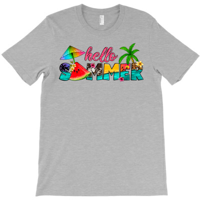 Hello Summer T-shirt Designed By Artiststas