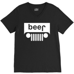Beer - Jeep V-Neck Tee | Artistshot